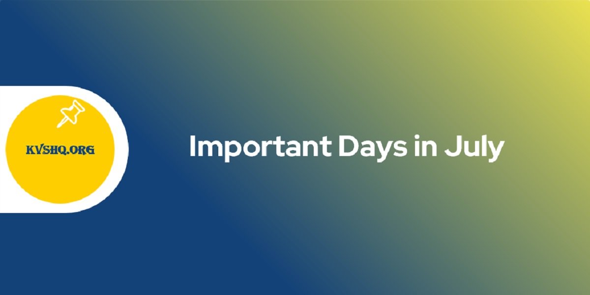 Important Days In July 
