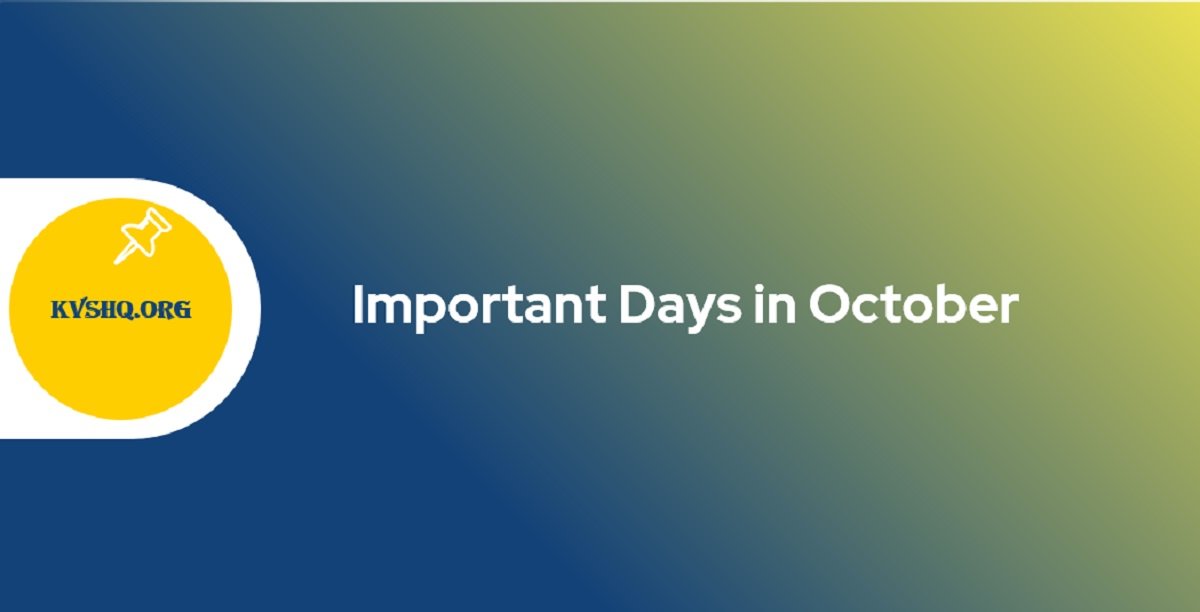Important Days in October 2022