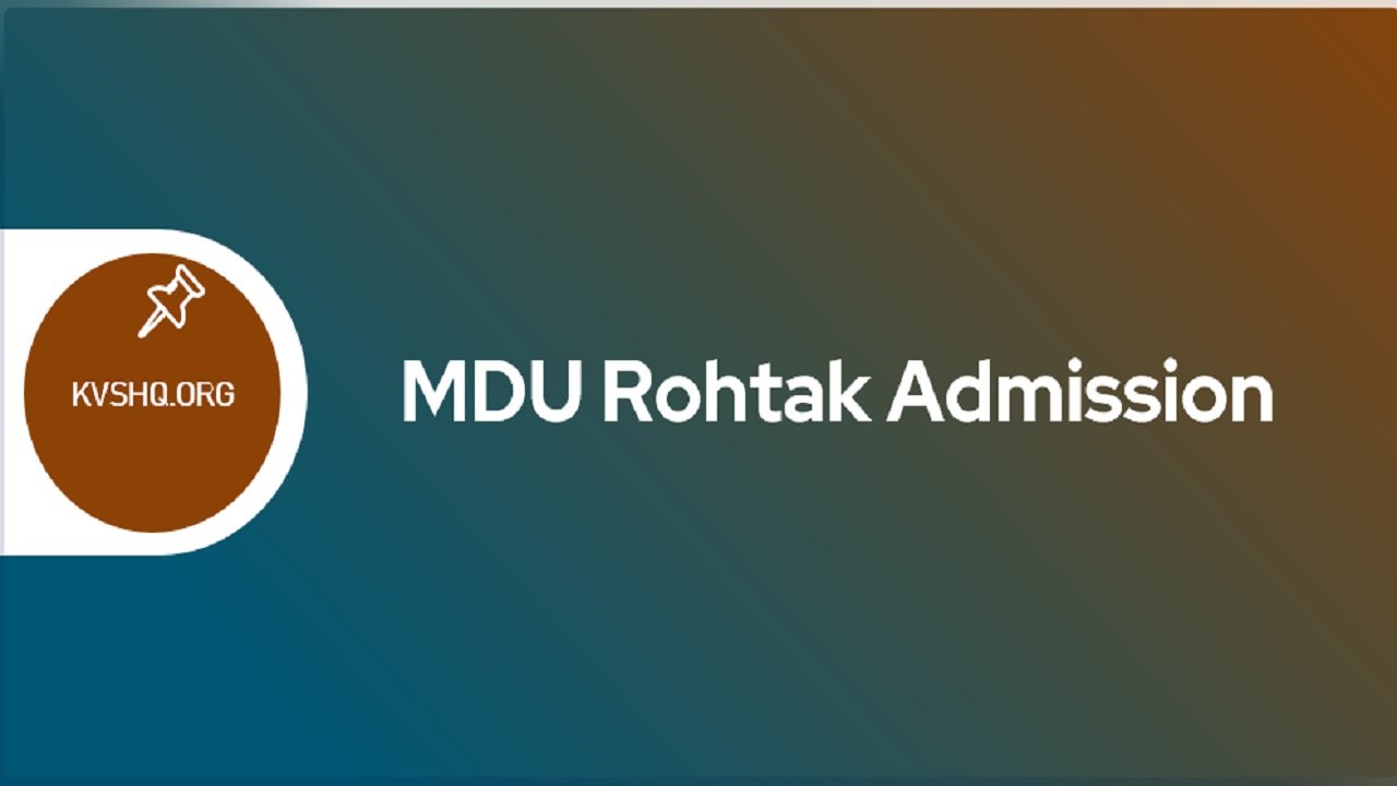 MDU Admission 2023