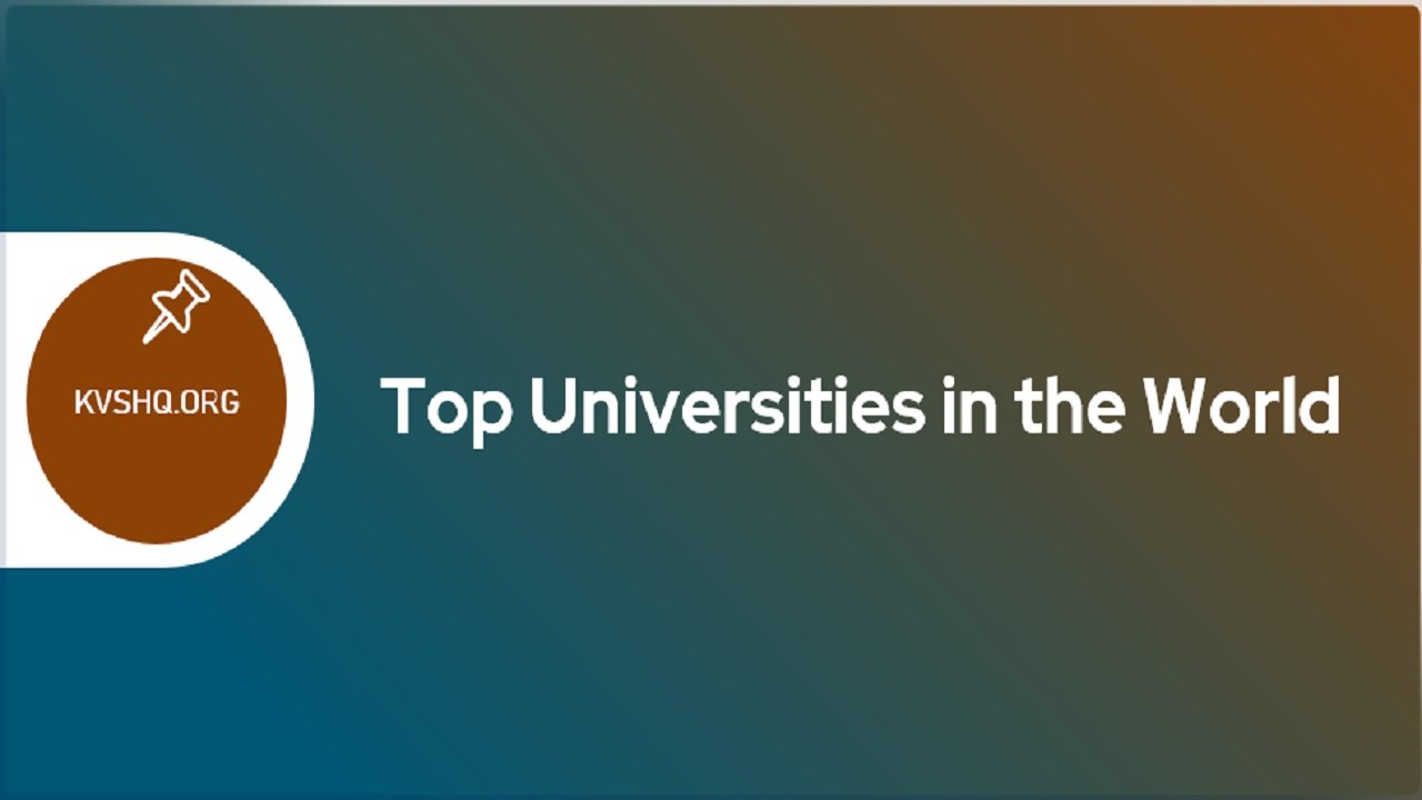 Top Universities In The World 