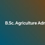 B.Sc. Agriculture Admission