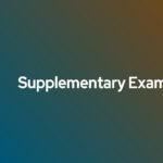 Supplementary Exam Form